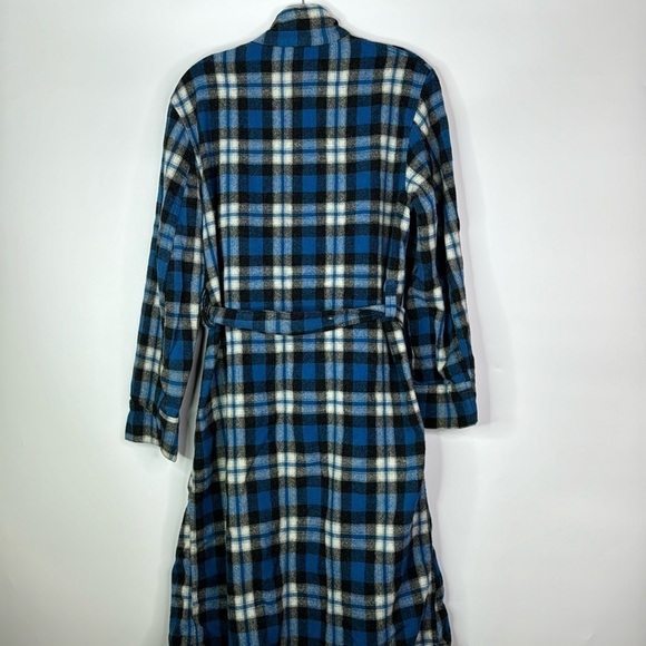Vintage Wool Of The West Blue Belted Robe Size Medium - Picture 4 of 11
